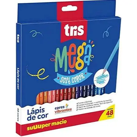 Lapis de Cor Mega Soft Color 48 Cores Maravilhosas.