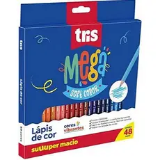 Lapis de Cor Mega Soft Color 48 Cores Maravilhosas.