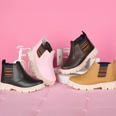 Bota Botinha Jequinha Coturno Infantil Confortavel Com Elastico