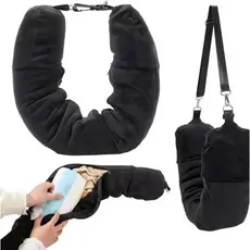 Travesseiro de Viagem U - Almofada de Pescoço Com Enchimento De Roupas Portátil para Viagem
