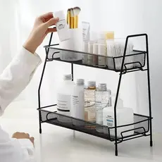 Organizador Rack Prateleira Dupla Multiuso de Armazenamento Banheiro/Cozinha/Quarto/Sala