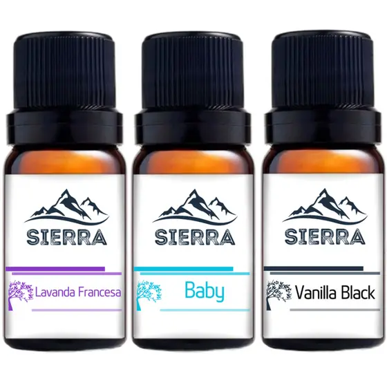 3 Essências Lavanda Francesa Baby e Vanilla Black Aromatizador Difusor Umidificador Óleo Essencial