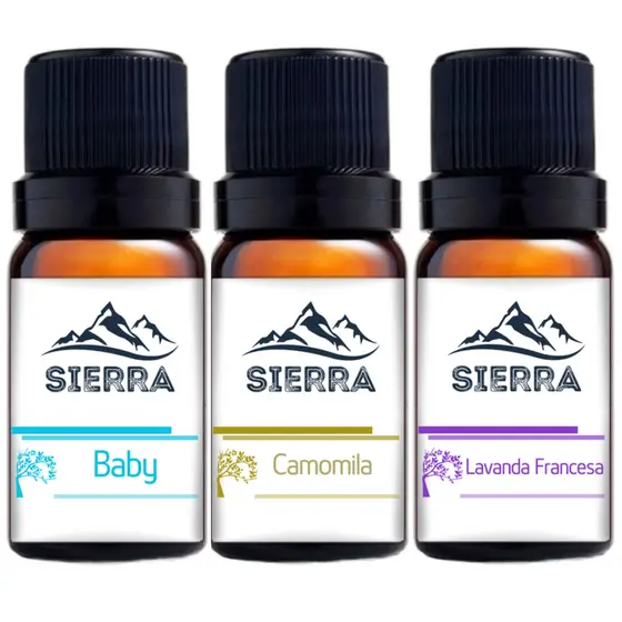 3 Essências Difusor Umidificador Aromatizador Hidrossolúvel Baby Camomila Lavanda Francesa bebê 10ml
