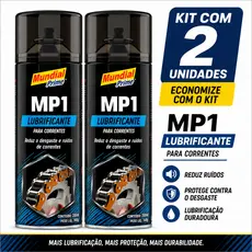 Kit 2 Lubrificante Para Corrente MP1 Mundial Prime Spray 250ml Moto Bike