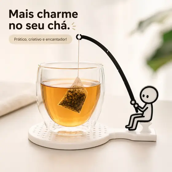 Suporte Para Sachê de Chá Porta Chá Caneca Presente Criativo Decoração