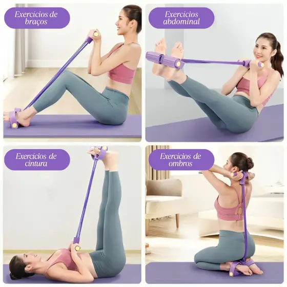 Extensor Elástico Exercícios Academia Ginástica Tensão Forte Faixa Elástica de Resistência com Corda para Puxar