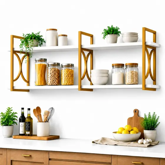 Prateleira Industrial Suspensa Nicho Decorativo Organizador Parede MDF Premium Sala Quarto Cozinha