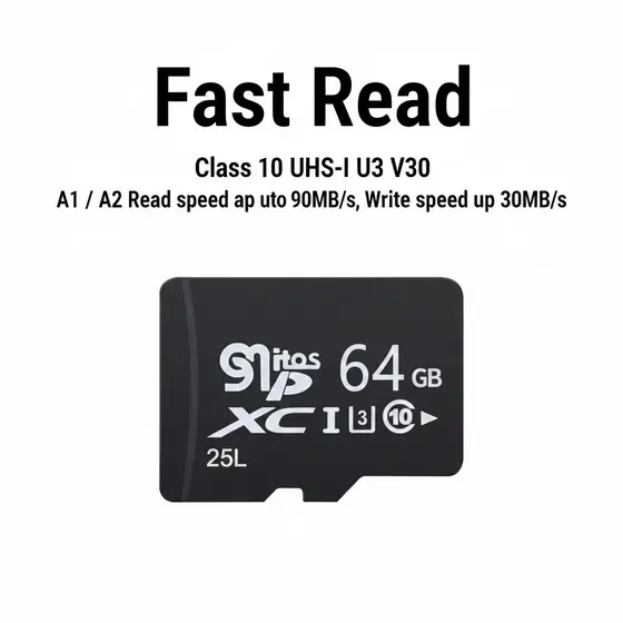 Cartão De Memória De Alta Velocidade De 16 Gb Com Gravação De Leitura Rápida , Proteção Quádrupla , Classe 10 UHS-I U3 V