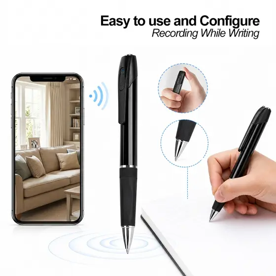 Mini Caneta Câmera 1080P Portátil Com Full HD Micro Gravador De Vídeo Voz Áudio Ação DVR