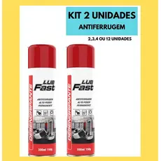KIT Desengripante 2,3,4 ou 12 unidades Lubrificante Oleo óleo Spray Antiferrugem LUB FAST 300ML SIMILAR WD40