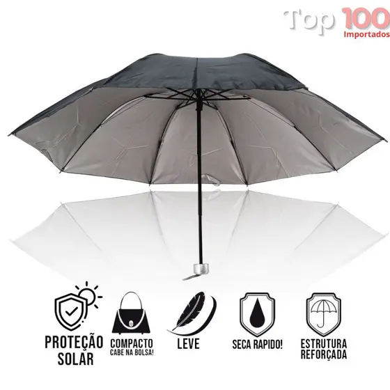 Sombrinha Guarda Chuva Cabe Na Bolsa Com Proteção Solar Uv / SZJ-015