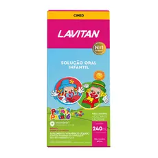 Lavitan Kids Suplemento Alimentar em Comprimidos Sabor Tutti Fruit 60 Caps. Original Cimed