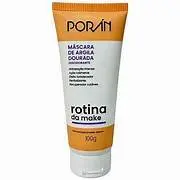 MÁSCARA DE ARGILA DOURADA ROTINA DA MAKE 100G - PORAN