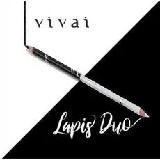 LAPIS DE OLHO DUAS PONTAS PRETO E BRANCO - VIVAI