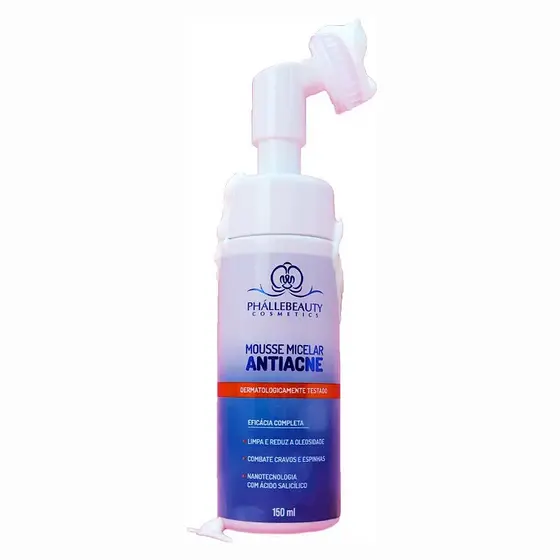MOUSSE MICELAR ANTIACNE 150ML - PHÁLLEBEAUTY