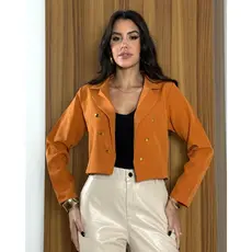 Blazer Feminino Casaquinho Alfaiataria Casaco Social Com Botão Super Lindo
