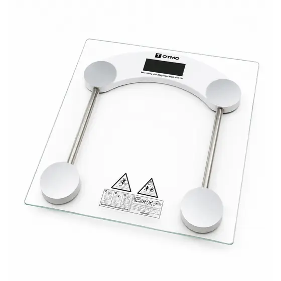 Balança Digital Vidro Eletrônica 180kg Visor LCD Cristal Líquido