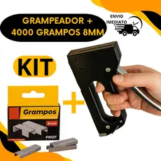 Grampeador Tapeceiro Alta Pressão Manual Grampos 8MM Madeira Estofado Couro