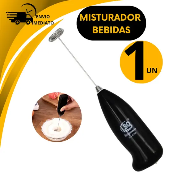 Misturador Bebidas Elétrico Portátil Espumador Leite Mexedor Milkshakes Cha Ovos Chocolate Vitamina
