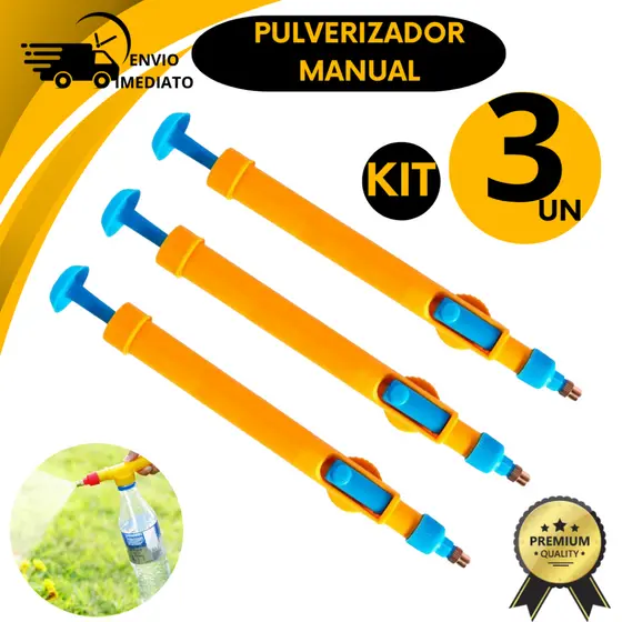 Pulverizador Garrafa Pet Portátil Manual Borrifador Pressão Bico Regulável Regador Aplicador