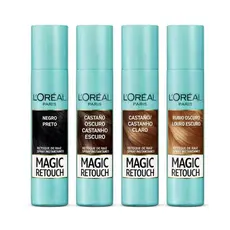 Spray Retoque de Raiz Instantâneo Magic Retouch, L'Oréal Paris, Castanho Escuro, Instantâneo Magic