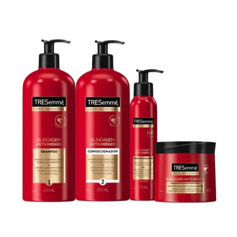 Kit TRESemmé Blindagem Antiumidade Shampoo e Condicionador 650ml + Sérum de tratamento 170ml + Máscara 400g