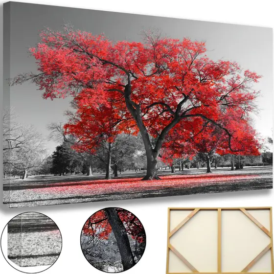 Quadro Arvore da Vida Grande 90x60 Decorativo Sala Quarto Tela Tecido de Pintura Alta Definição 4K