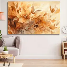 Quadro Decorativo Grande Lirios Do Campo Flores Tela Madeira Tecido Canvas 60x90