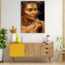 Quadro Grande Salão Estetica Beleza Feminina Tela Em Tecido