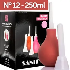 Kit Ducha Higienica Intima Premium 250ml Chuca Bombinha Unissex Retal Vaginal Enema