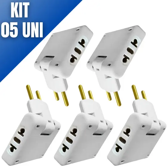 Adaptador Tomada Para Pino Chato 20a 10a Benjamin Articulado Bivolt 03 Saidas Reforçado