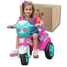 Triciclo Infantil Andador Veiculo Maral Baby City Rosa
