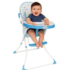 Cadeira de Alimentação Cadeirão Flash Azul Bebê