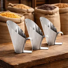Concha Para Cereais Em Aço Inox Reforçada