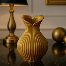 Vaso Formato Coração Espiral Moderno 3D Decoração Casa Sala Quarto