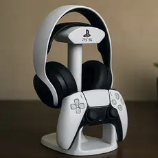 Suporte Para Fone Controle Gamer PS5 Organizador Setup Moderno