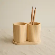 Porta Treco Multiuso Escova Pincel Lápis Suporte Duplo Escova De Dente Lavabo Minimalista