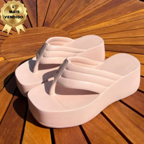 Chinelo Tamanco Delta E.V.A. Nuvem Feminino Plataforma Confortavel Lançamento