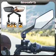 kit 2 Espelho Retrovisor Para Bicicleta Eletrica Bike Motorizada Mtb Guidão - Alta Qualidade