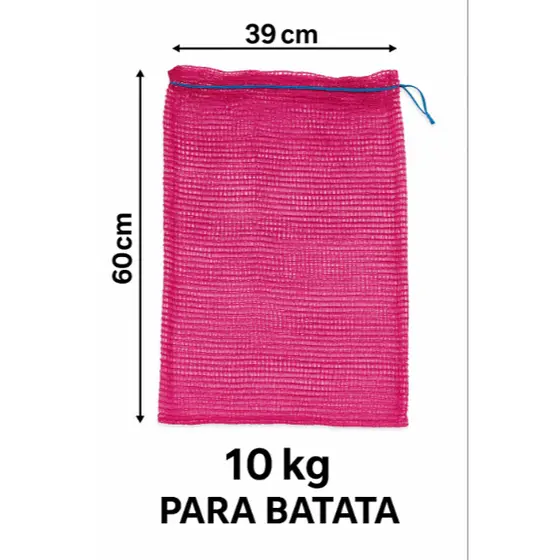 Saco Raschel 39cm x 60cm Ideial Para Batata Suporta até 10KG Roxo Reforçado kit 100un