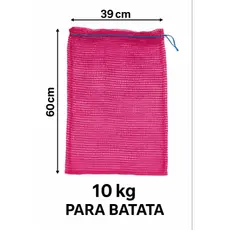 Saco Raschel 39cm x 60cm Ideial Para Batata Suporta até 10KG Roxo Reforçado kit 100un