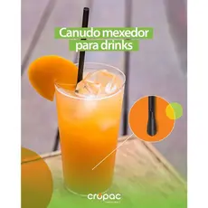 Caixa 1200 Und Canudo Canudinho Coquetéis Bebidas Suco Drinks 6mm Colher Pazinha Caipirinha Mexedor