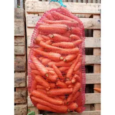 Saco Rachel Telado Vermelho para Verduras, Legumes e Hortaliças – Pacote com 100 Unidades 54x76cm