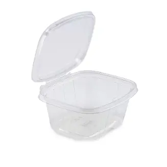 Pote de Plástico Transparente PET F953 com Lacre 480ml Seguro, Resistente e Atóxico – Caixa com 100 Unidades - FIBRAFORM