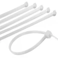 100 UN CINTA ABRAÇADEIRA NYLON ENFORCA GATO 200MM X 4,8MM BRANCA