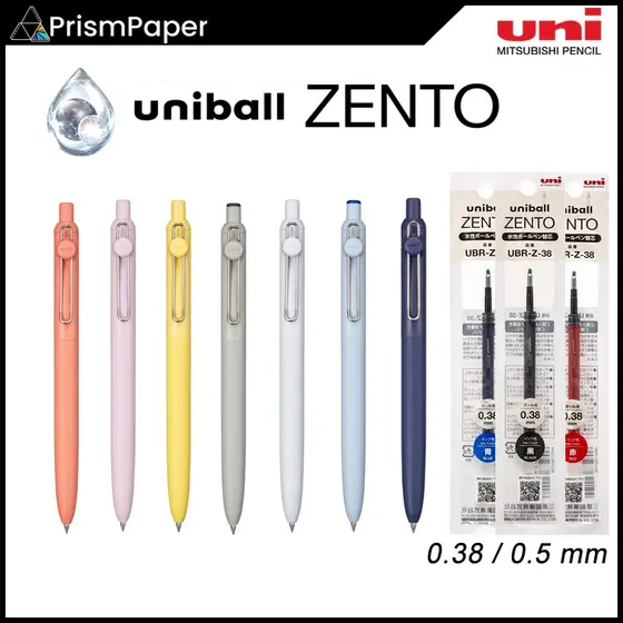 uniball ZENTO Basic/Standard Modelo 0.38/0.5/0.7 Caneta Esferográfica E Recarga De Materiais Reciclados Fabricados No Japão