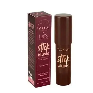 Blush Stick Cremoso Vizzela Red Mocha Longa Duração Efeito Tint