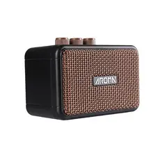 AROMA AG-04 5W Altifalante para guitarra eléctrica Altifalante de secretária Limpo e Overdrive 2 efeitos sonoros Suporte