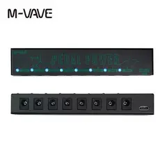 M-vave Guitar Effect Pedal Power Supply 8 Isolated DC 9V 100mah or 300mah Outputs Portable Guitar Pedal Power Guitar