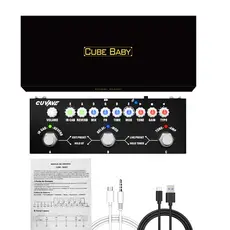 Cuvave Cube BEBÉ Portátil Multi Efeitos Pedal Para Guitarra Acústica Elétrica Gravação Interface Áudio Função Cuvave